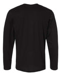 LAT 6918 Unisex Fine Jersey Long Sleeve Tee - Black - back