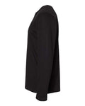LAT 6918 Unisex Fine Jersey Long Sleeve Tee - Black - side