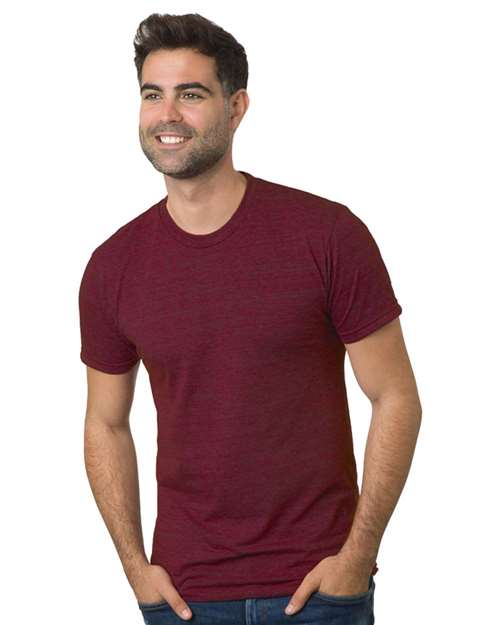 Bayside 5710 Unisex USA-Made Triblend T-Shirt - Tri Cranberry - front