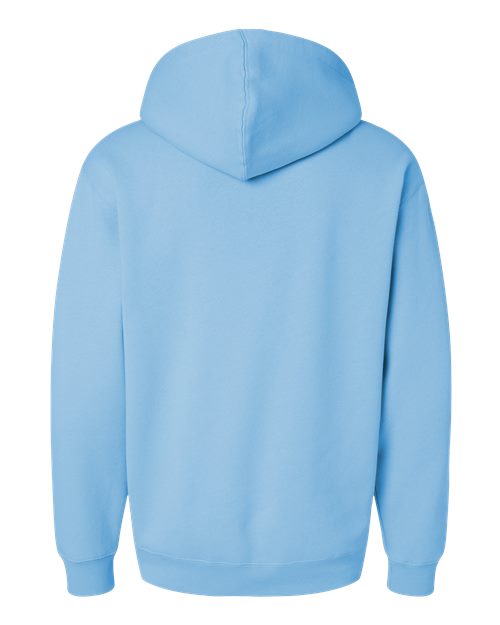 Independent Trading Co. IND4000 Heavyweight Hooded Sweatshirt - Blue Aqua - back