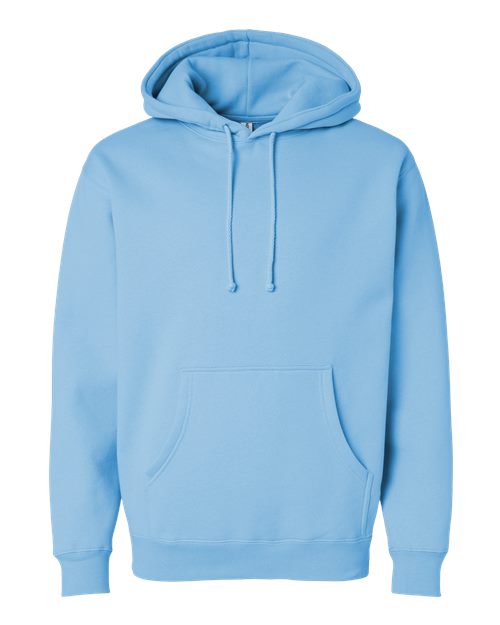 Independent Trading Co. IND4000 Heavyweight Hooded Sweatshirt - Blue Aqua - flat front