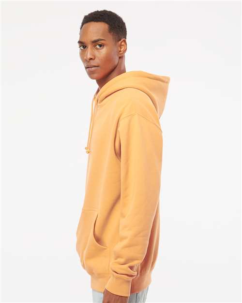 Independent Trading Co. IND4000 Heavyweight Hooded Sweatshirt - Peach - model side
