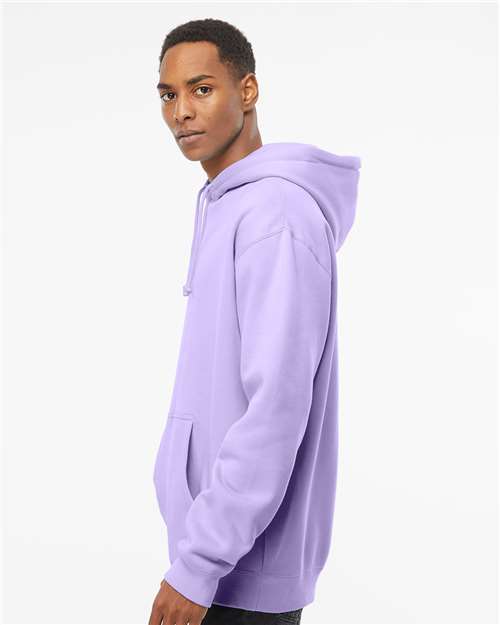 Independent Trading Co. IND4000 Heavyweight Hooded Sweatshirt - Lavender - model side