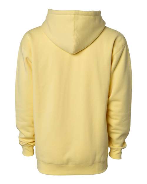 Independent Trading Co. IND4000 Heavyweight Hooded Sweatshirt - Light Yellow - back