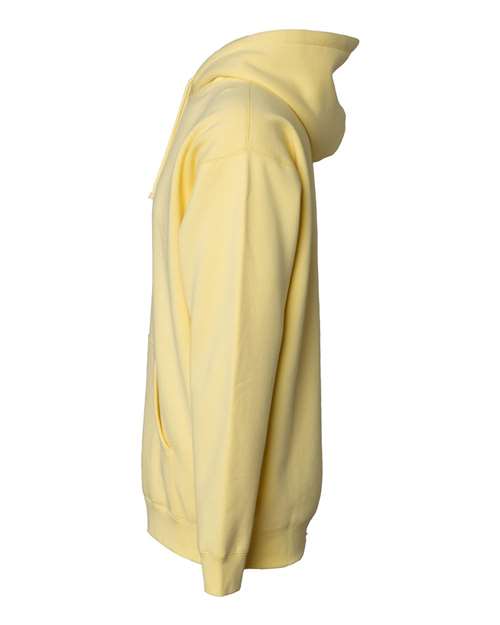 Independent Trading Co. IND4000 Heavyweight Hooded Sweatshirt - Light Yellow - side