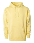 Independent Trading Co. IND4000 Heavyweight Hooded Sweatshirt - Light Yellow - flat front
