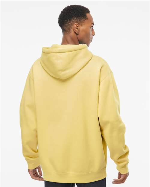 Independent Trading Co. IND4000 Heavyweight Hooded Sweatshirt - Light Yellow - model back