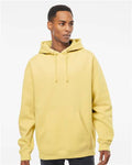 Independent Trading Co. IND4000 Heavyweight Hooded Sweatshirt - Light Yellow - model front