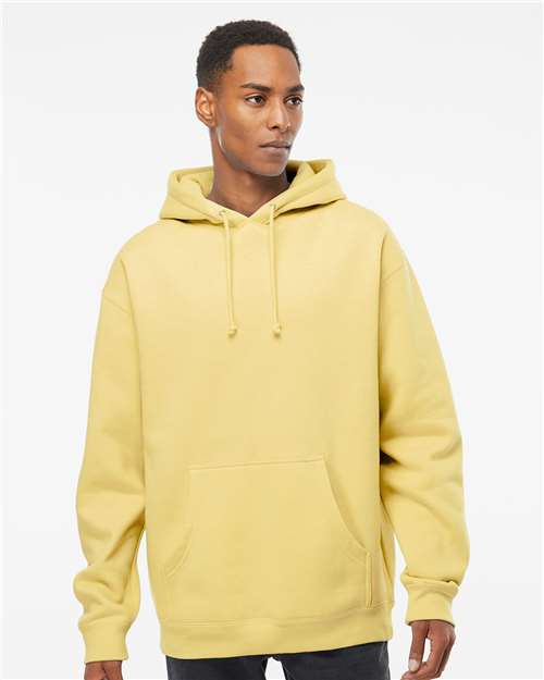 Independent Trading Co. IND4000 Heavyweight Hooded Sweatshirt - Light Yellow - model front