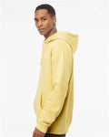 Independent Trading Co. IND4000 Heavyweight Hooded Sweatshirt - Light Yellow - model side
