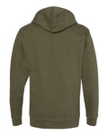 Independent Trading Co. SS4500 Midweight Hooded Sweatshirt - Army - back