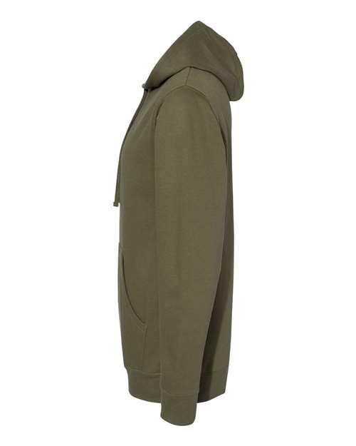 Independent Trading Co. SS4500 Midweight Hooded Sweatshirt - Army - side