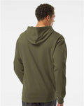Independent Trading Co. SS4500 Midweight Hooded Sweatshirt - Army - model back