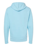 Independent Trading Co. SS4500 Midweight Hooded Sweatshirt - Blue Aqua - back