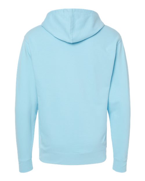 Independent Trading Co. SS4500 Midweight Hooded Sweatshirt - Blue Aqua - back