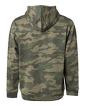 Independent Trading Co. SS4500 Midweight Hooded Sweatshirt - Forest Camo - back