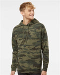 Independent Trading Co. SS4500 Midweight Hooded Sweatshirt - Forest Camo - model front