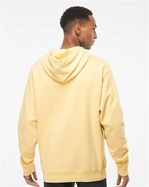 Independent Trading Co. SS4500 Midweight Hooded Sweatshirt - Light Yellow - model back