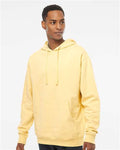 Independent Trading Co. SS4500 Midweight Hooded Sweatshirt - Light Yellow - model front