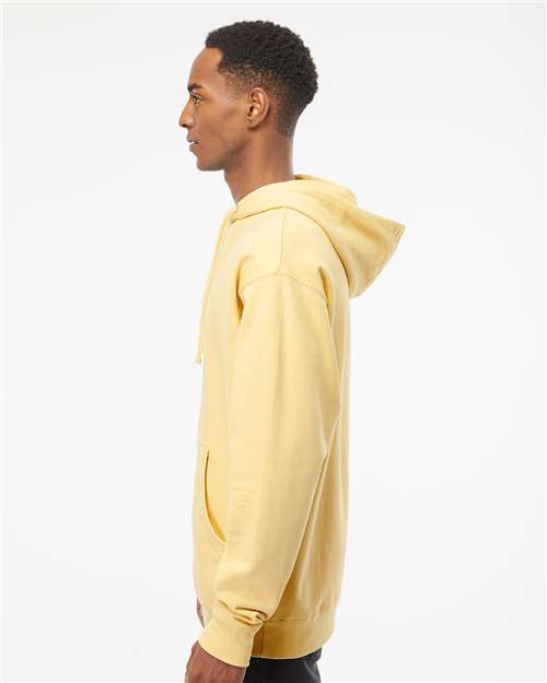 Independent Trading Co. SS4500 Midweight Hooded Sweatshirt - Light Yellow - model side