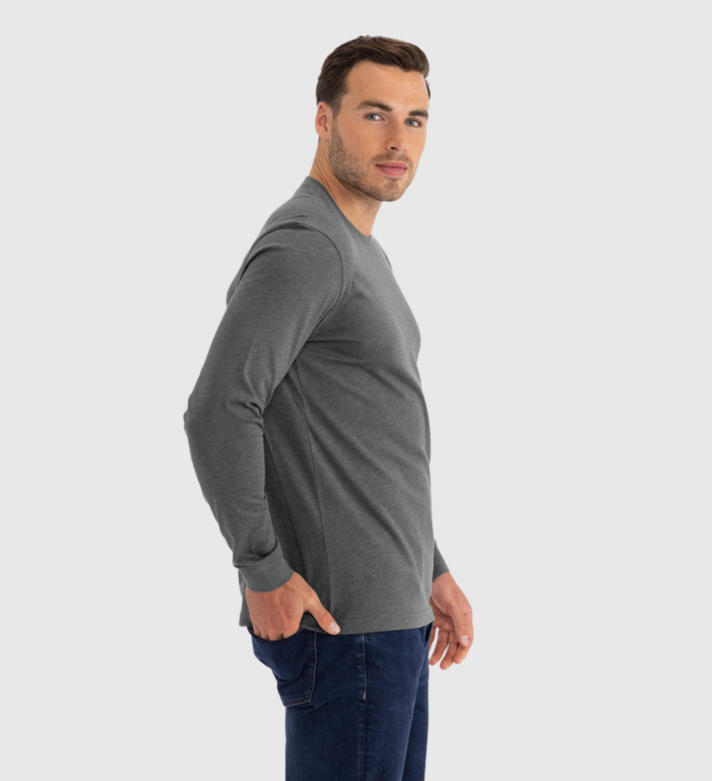 Classic Crew Long Sleeve T-Shirt 6-Pack, additional view