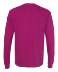 Comfort Colors 4410 Garment-Dyed Heavyweight Long Sleeve Pocket T-Shirt - Boysenberry - back