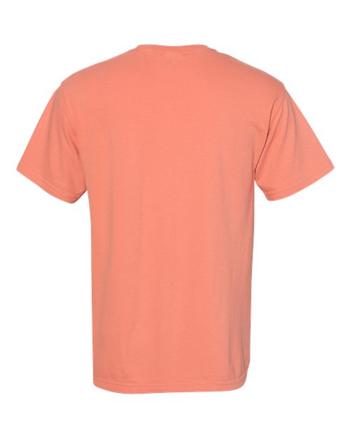 Comfort Colors 6030 Unisex Garment-Dyed Heavyweight Pocket T-Shirt - Terracotta - back