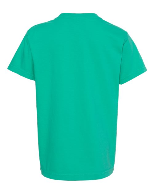 Comfort Colors 9018 Youth Garment-Dyed Heavyweight T-Shirt - Island Green - back