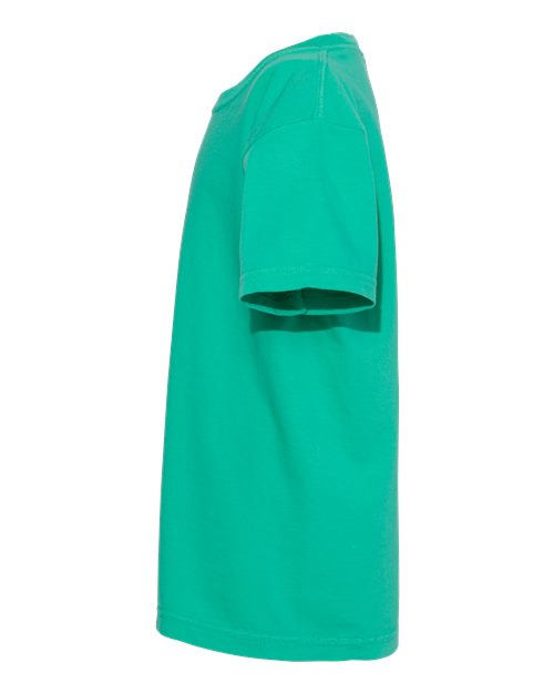 Comfort Colors 9018 Youth Garment-Dyed Heavyweight T-Shirt - Island Green - side