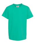 Comfort Colors 9018 Youth Garment-Dyed Heavyweight T-Shirt - Island Green - front
