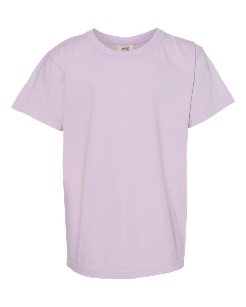 Comfort Colors 9018 Youth Garment-Dyed Heavyweight T-Shirt - Orchid - front