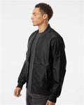 Independent Trading Co. EXP52BMR Unisex Lightweight Bomber Jacket - Black - model side