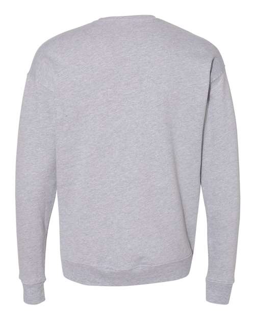 Bella + Canvas 3945 Sponge Fleece Drop Shoulder Crewneck Sweatshirt - Athletic Heather - back