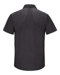 Red Kap SX20 Men's Mimix Short Sleeve Work Shirt - Black - back