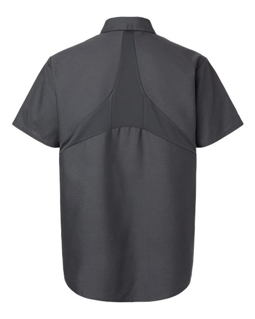 Red Kap SX20 Men's Mimix Short Sleeve Work Shirt - Charcoal - back