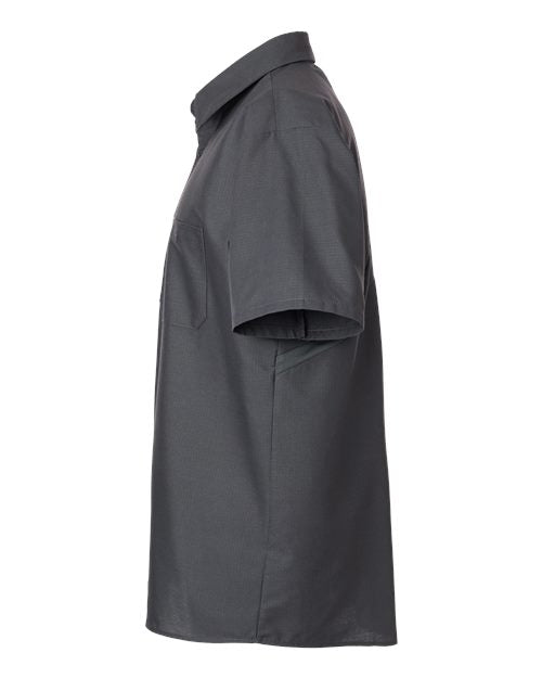 Red Kap SX20 Men's Mimix Short Sleeve Work Shirt - Charcoal - side