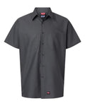 Red Kap SX20 Men's Mimix Short Sleeve Work Shirt - Charcoal - front