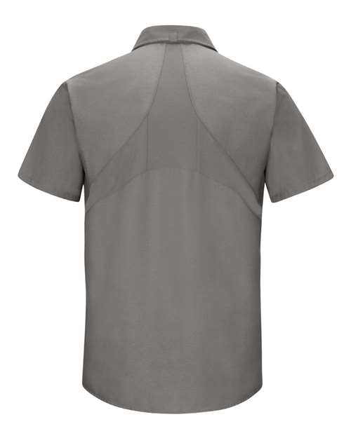 Red Kap SX20 Men's Mimix Short Sleeve Work Shirt - Grey - back