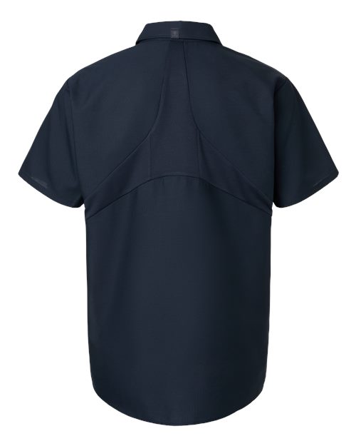 Red Kap SX20 Men's Mimix Short Sleeve Work Shirt - Navy - back