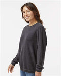 Boxercraft D02 Unisex Corded Crewneck Sweatshirt - Black - model side