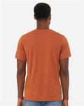 Bella+Canvas 3001CVC Unisex Heather CVC Short Sleeve Tee - Heather Autumn - model back