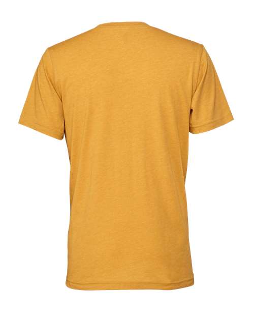 Bella+Canvas 3001CVC Unisex Heather CVC Short Sleeve Tee - Heather Mustard - back