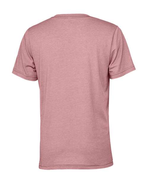 Bella+Canvas 3001CVC Unisex Heather CVC Short Sleeve Tee - Heather Orchid - back