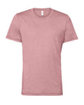 Bella+Canvas 3001CVC Unisex Heather CVC Short Sleeve Tee - Heather Orchid - flat front
