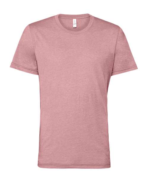 Bella+Canvas 3001CVC Unisex Heather CVC Short Sleeve Tee - Heather Orchid - flat front