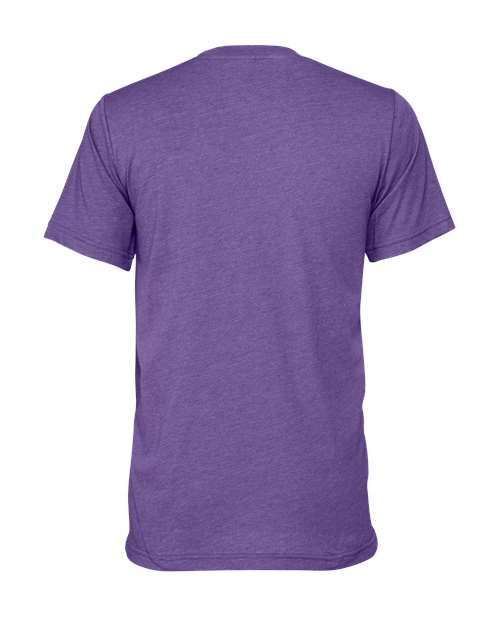 Bella+Canvas 3001CVC Unisex Heather CVC Short Sleeve Tee - Heather Lapis - back