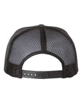 Yupoong 6006 Classic Five-Panel Trucker Cap - Charcoal/ Black - back