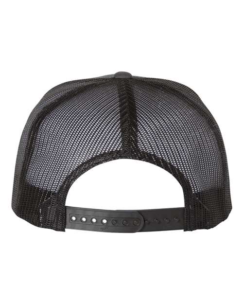 Yupoong 6006 Classic Five-Panel Trucker Cap - Charcoal/ Black - back