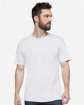 LAT 6901 Unisex Fine Jersey Tee - Blended White - model front