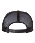 Yupoong 6006 Classic Five-Panel Trucker Cap - Multicam Green/ Black - back